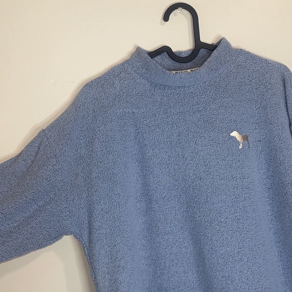 🪿Adorable Oversized Baby Blue PINK Sweater Size XS - Picture 5 of 9